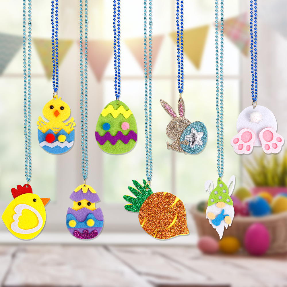 Wholesale Easter Necklace Chilen's Spring Rabbit E Necklaces