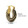 Wholesale Colorfulful Enamel Oil Dripping Spiral Pattern Barbie Earrings