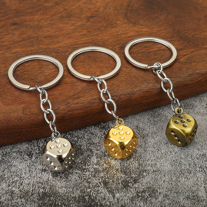 Wholesale ker God Dice Mahjong Stopper Winning Keychain