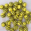 O1CN01d89Y2U1QErIISdnYc_2201245431945-0-cib Wholesale 5pcs 20mm Acrylic Yellow Bee Stripe Print Beads