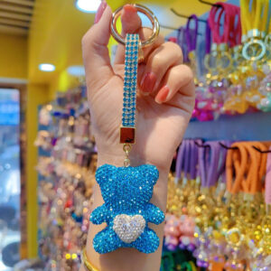 Clay care bear-sky blue