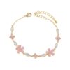 O1CN01d8uMn41mmgFNGuZt0_2220324334997-0-cib Wholesale Sweet cherry blossom pink flower zircon bracelet