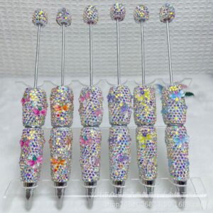 Wholesale Dragonfly Style DIY Full Diamond Fancy Beadable Pens
