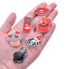 Wholesale Random Red Valentine's Day Series Croc Charms