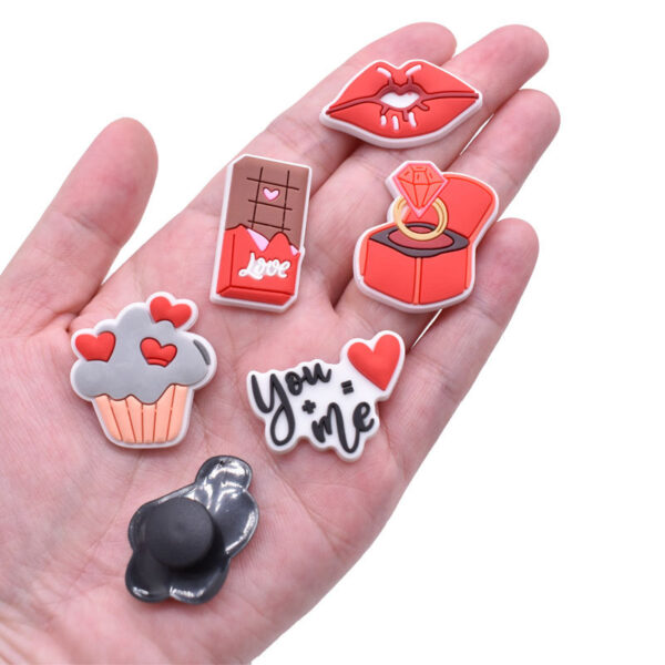 Wholesale Random Red Valentine's Day Series Croc Charms