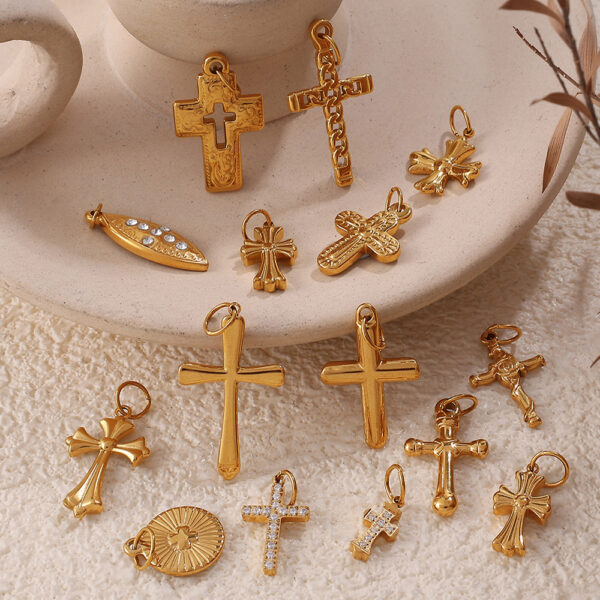O1CN01dCX7Ct1F2Wz1P8Ubr_2216476030429-0-cib Wholesale Stainless Steel Cross Pendant Necklace