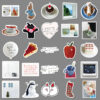 Wholesale 50 Korean Cream ins Style Graiti Stickers Xiaoqing Novice Aount Goo Card DIY Mobile Phone Lage Flat Stickers