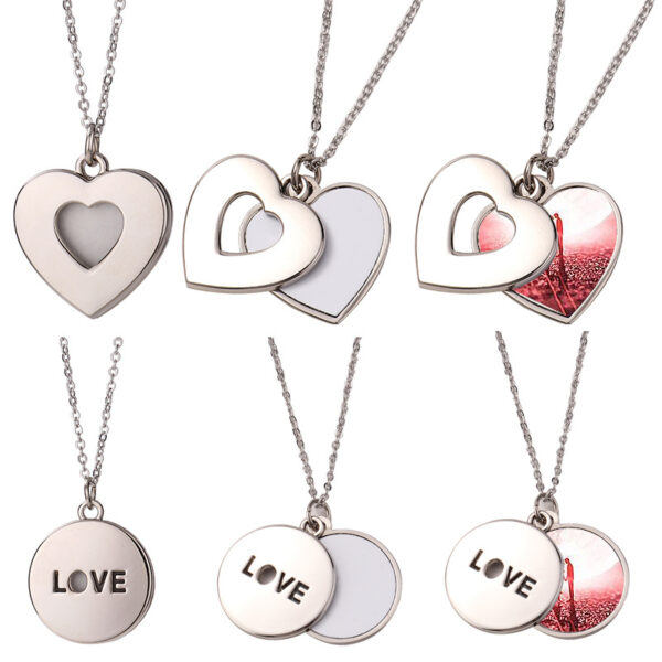 Wholesale Hollow Heart Necklace Love Valentine's Day