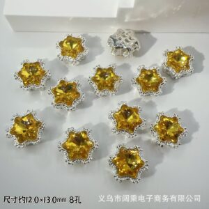 New golden color / Snowflake eight holes
