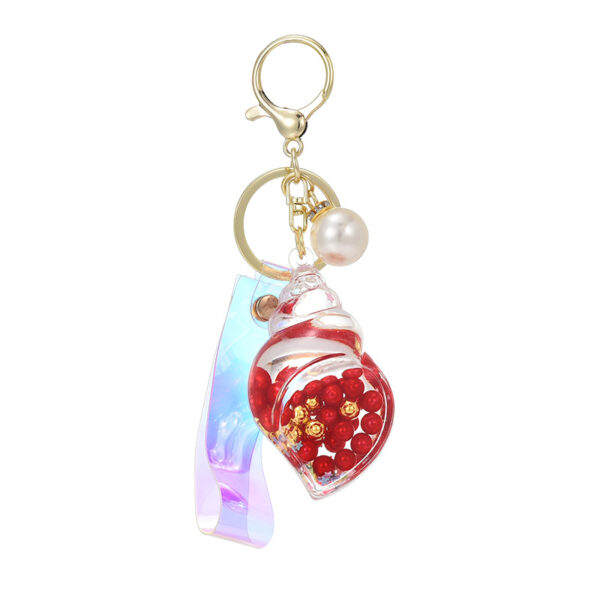 O1CN01dGLXvr1JM0C83jDdW_2200601031013-0-cib Wholesale Pearl Small Conch Keychain Acrylic