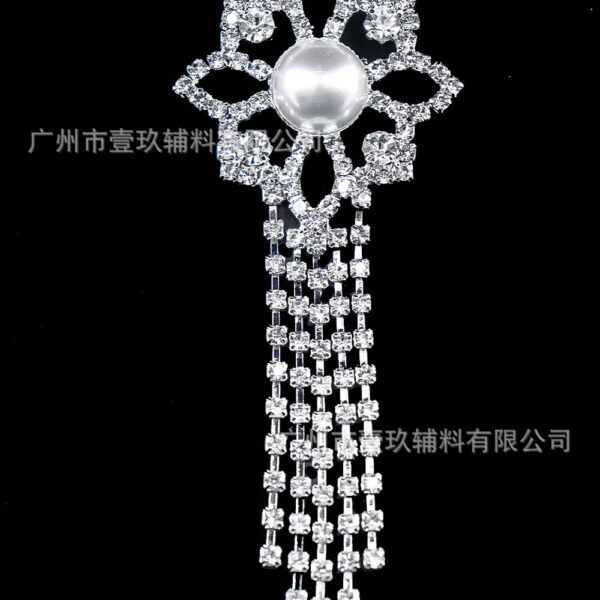 Wholesale Bow Water Diamond Crystal Chest DIY Patches