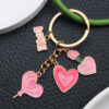 Wholesale Cute Pink Love Rose Potion Keychain
