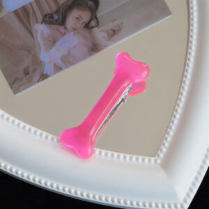 2# rose powder bone hairpin