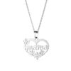 Wholesale Necklace Heart-shaped English Letters Mom Necklace Stainless Steel Necklace