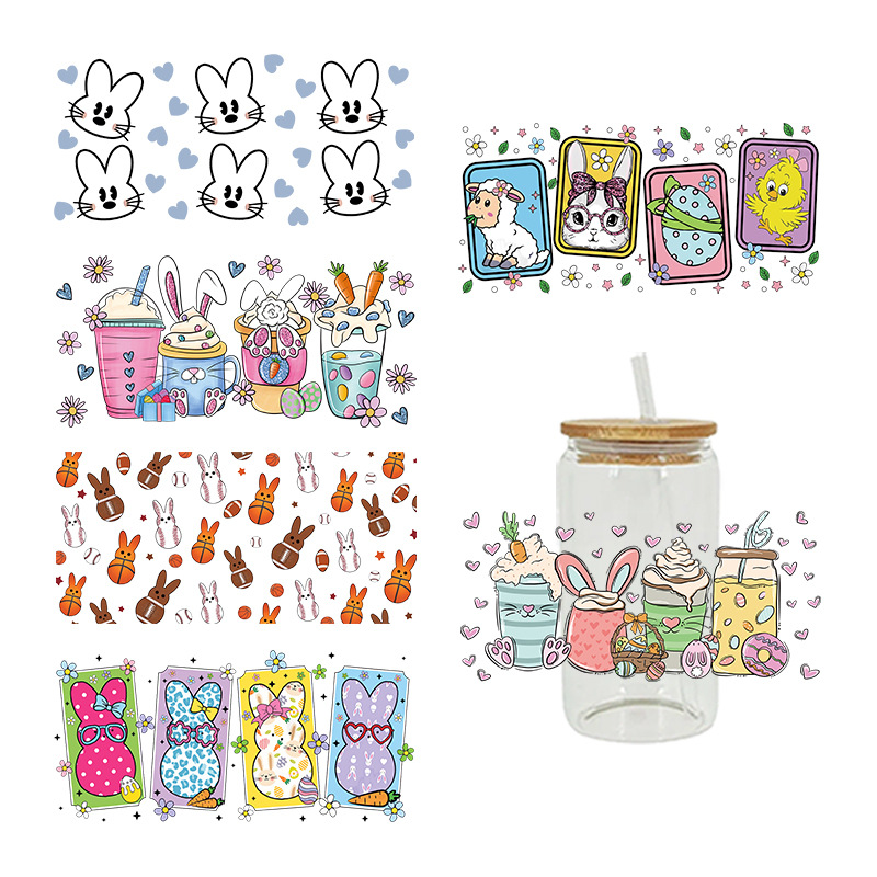 Wholesale UV Transfer Paste Glass Crystal Label Crystal Paste Cross-border Special Paste for 16oz Glass C 23cmX11cm