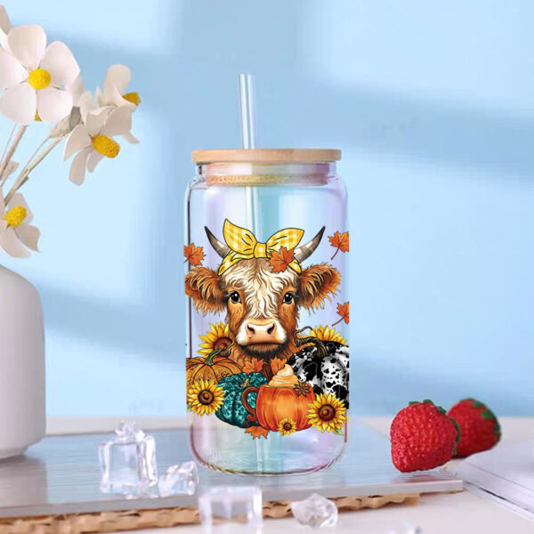 Wholesale UV Transfer Paste Glass Crystal Label Crystal Paste Cross-border Special Paste for 16oz Glass Cup 23cmX11cm