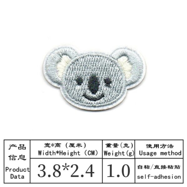 Wholesale Cartoon Cute Animal Embroidery DIY Patches