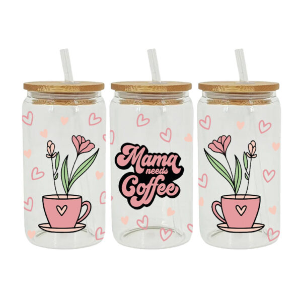 Wholesale UV Transfer Paste Glass Crystal Label Crystal Paste Cross-border Special Paste for 16oz Glass Cup 23cmX11cm