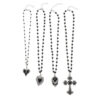 Wholesale Alloy Cross Tombstone Dark Gothic Necklace