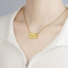 Wholesale Pull out phase box with engraved necklace