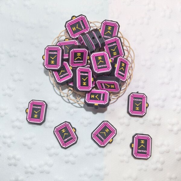 O1CN01dOk8zA2FO3l1YgU4K_2216349148869-0-cib Wholesale 2D Multiple colors Creative Pattern silicone beads DIY beads 10pcs/pack OLY Exclusive