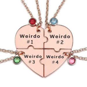 Wholesale December Birthday Stone Stainless Steel Love Puzzle Necklace