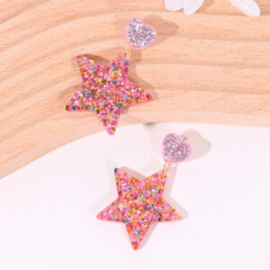 Colorful five-pointed star