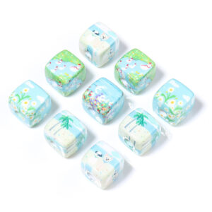 Wholesale 10pcs Cute Landscape Animal Beach Series Acrylic Beads