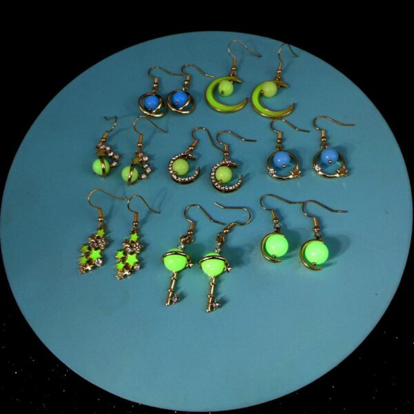 Wholesale Fish hook luminous earrings