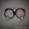 Wholesale Bracelet Luminous Butterfly Heart Magnetic Couple Style Braided