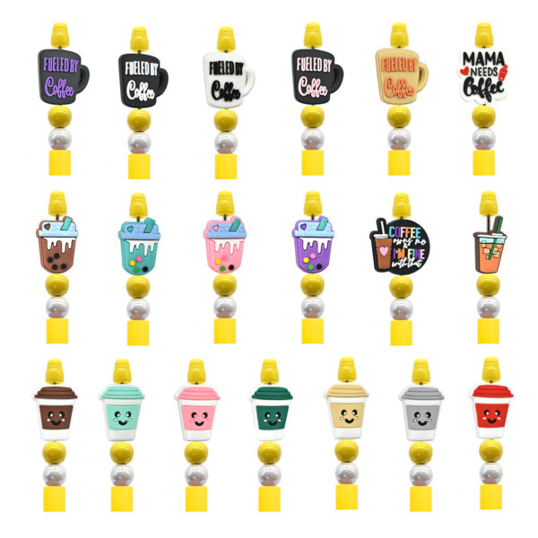 Wholesale Cartoon-patterned Rubber Focal Beads
