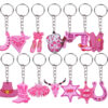 Wholesale Pink Cowboy Series Cartoon Keychain