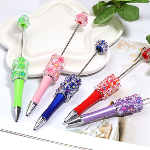 Wholesale 5pcs Sunflower Beaded Pen Creative Flower Pen