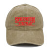 Wholesale European and American Drama Stranger Things Hat Season 5 Hot Selling Embroidered Washed Baseball Cap for Men and Women