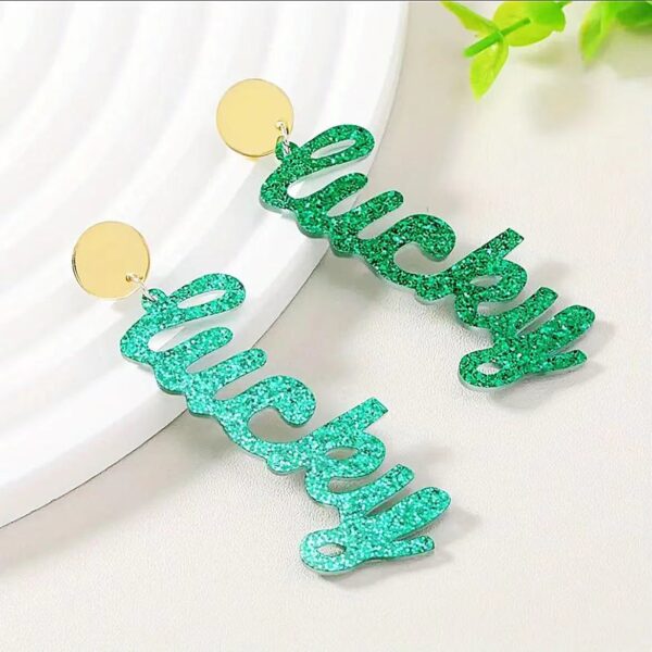 O1CN01dawEMA2D9Hd3XcJa3_2216733868566-0-cib Wholesale St. Patrick's Day shamrock hat, beer, acrylic earrings