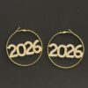 Wholesale Number 2026 rhinestone round earrings