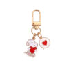 Wholesale Cute Cartoon Snoopy Metal Keychain Women's Exquisite Couple Gift Internet Popular Schoolbag Pendant Commemorative Accompanying Gift
