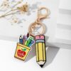 O1CN01dd7NSR1bFjn33LbHN_2857743436-0-cib Wholesale Teacher's Day Rainbow Pencil Wooden Label Tassel Keychain