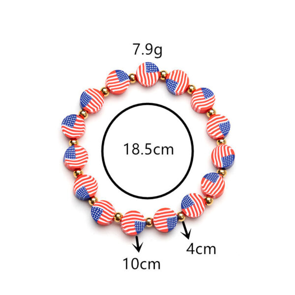 Wholesale Independence Day bracelet red and white hand jewelry