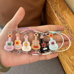 Wholesale doll house mini guitar model scene accessories