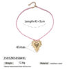 Wholesale Taina European and American Stainless Steel Necklace Women's Niche Design Colorfulful Rope Braided Shell Starfish Shell Necklace Trendy