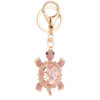 Wholesale Colorful Rhinestone Metal Cute Turtle Keychain