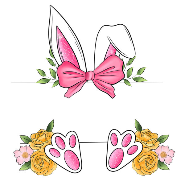 Wholesale Hot Stamping Factory Cross-border Special for Easter Stickers Amazon Explosions Hot Stamping Heat Transfer Printing in stock