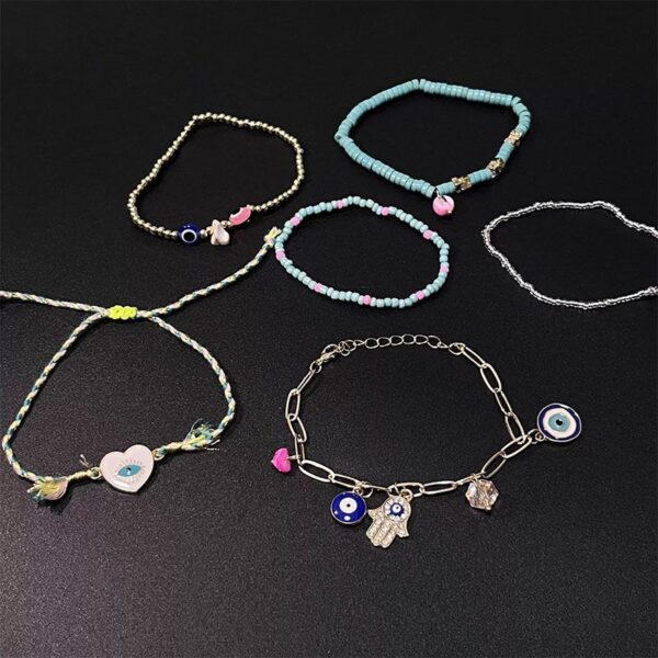 Wholesale Many Stars 6 Piece Fairy Tale World Beaded Woven Bracelet