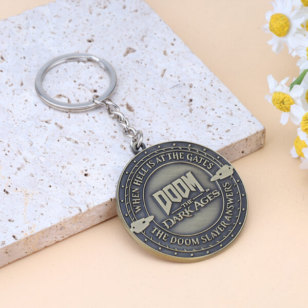 Wholesale Game Peripherals Retro Metal Keychain Pendant