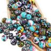 Wholesale 50PCS/PACK Leopard Print Water Transfer Silicone Beads