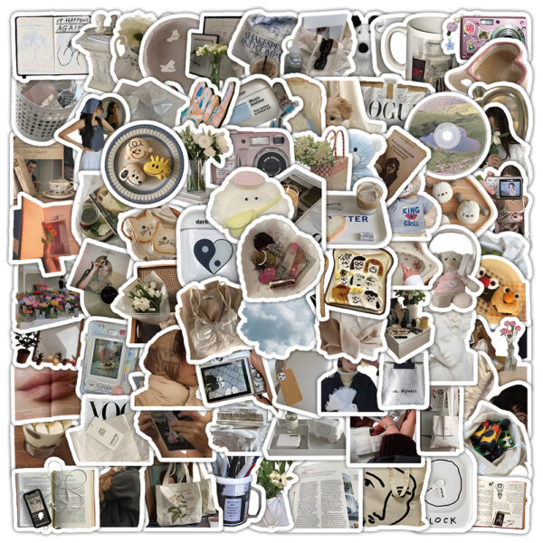 Wholesale 100 Cute Cartoon Colorful Graffiti Small Stickers Waterproof Vinyl Stickers