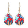 Wholesale Cartoon Printed Easter Egg Oil Earrings Light Luxury Niche Earrings Cute Earrings