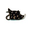 Wholesale Cute Cat Enamel Brooch under the Night Sky