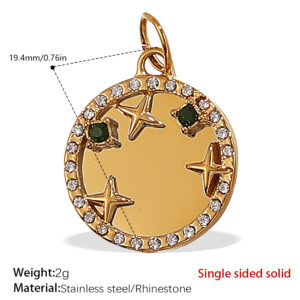 Pj490crg colored diamond gold pendant